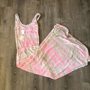 NWT Cecilia Prado Mare Sleeveless Scoop Neck Knit Long Maxi Cover Up Small $298